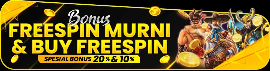 EVENT FREESPIN MURNI 20% & BUY FREESPIN 10%